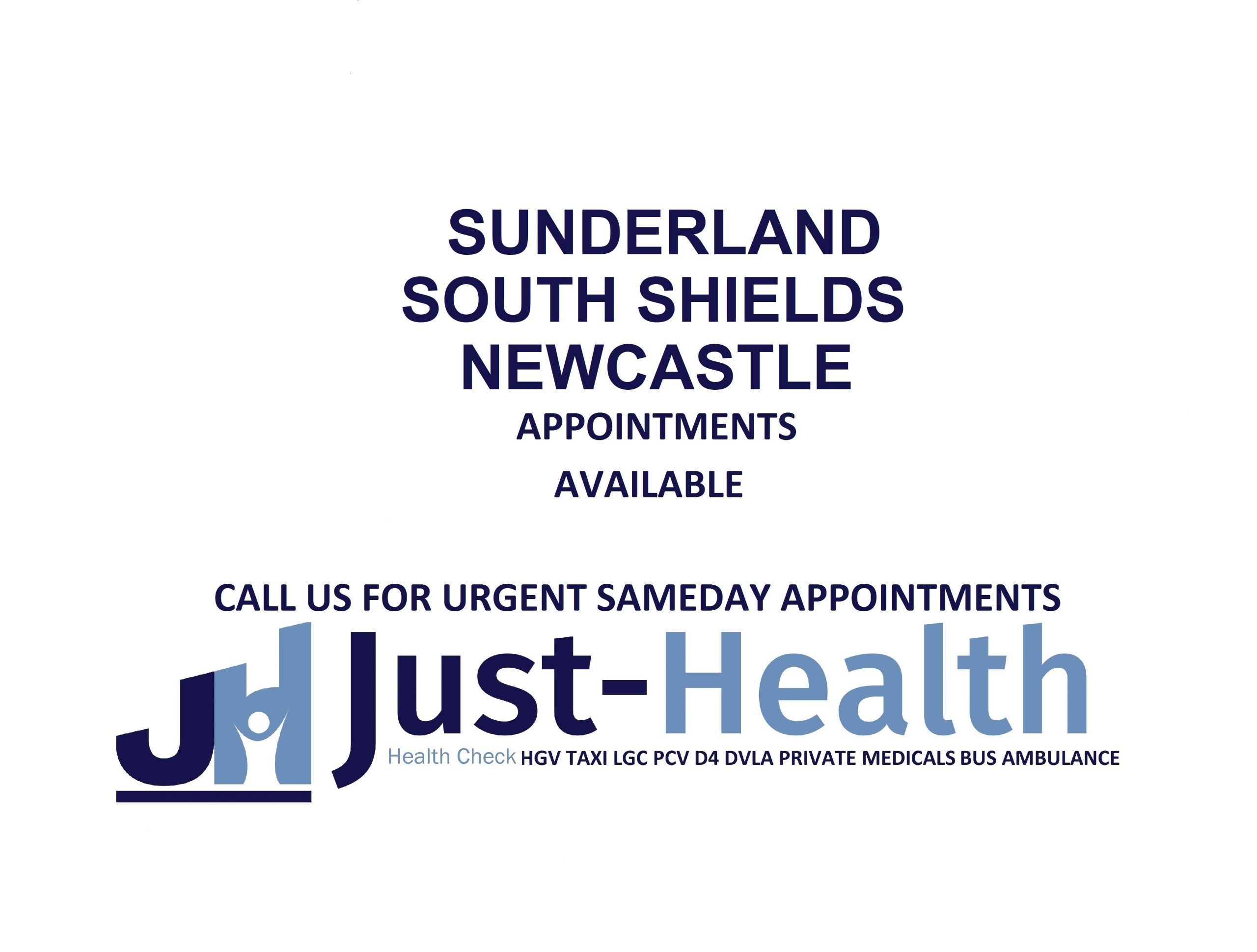 Sunderland South Shields Newcastle D4 Driver medicals hgv pcv c1